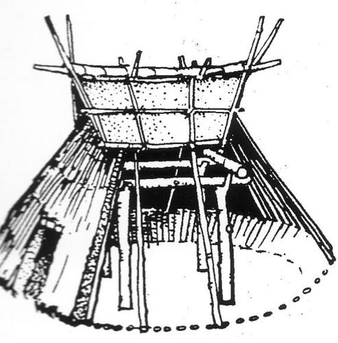 Aus der Geschichte des Holzbaus
Ab Christi Geburt war das germanische Pfostenhaus mit rechteckigem Grundriss signifikant.